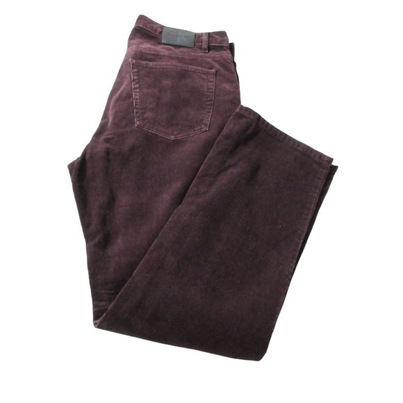Calvin Klein Jeans women's corduroy pants, maroon burgundy‎ 12 - Picture 5 of 11